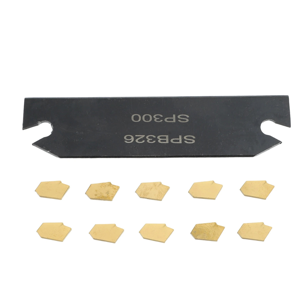 SPB26-3 Grooving Tool Holder + 10 GTN-3 SP300 Carbide Inserts