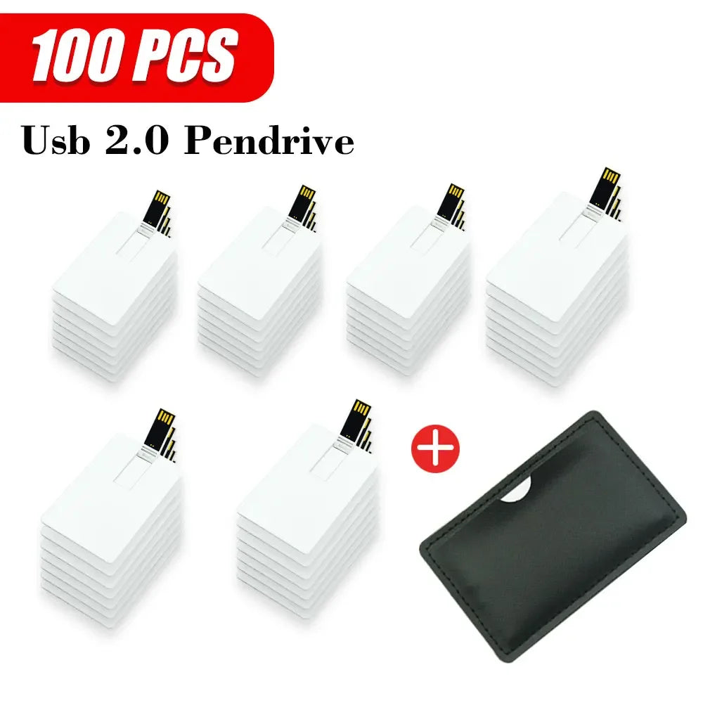 Custom Logo Credit Card USB Flash Drive 4GB–32GB Bulk Gifts Custom USB Flash Drive PRIMED 4GB 100leather
