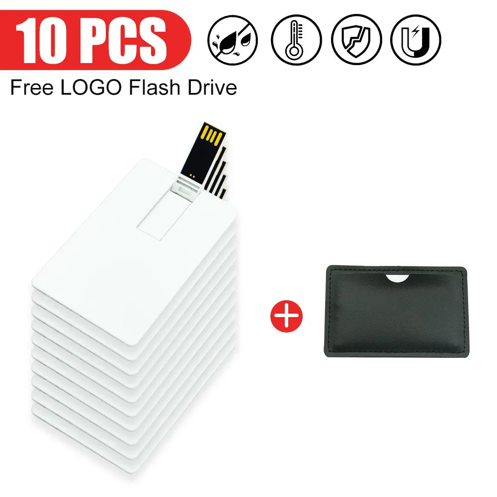 Custom Logo Credit Card USB Flash Drive Bulk 10/50/100 Pcs Custom USB Flash Drive PRIMED 4GB 10-black-box