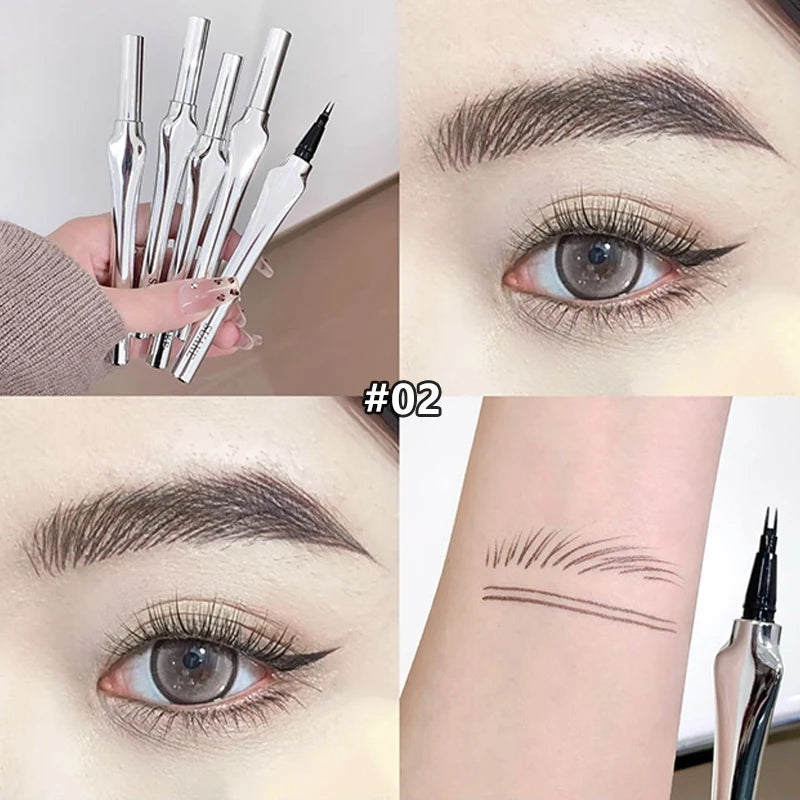Ultra-Fine Split-Tip Eyebrow Pencil & Eyeliner – Waterproof Eyebrow Pencil PRIMED 02