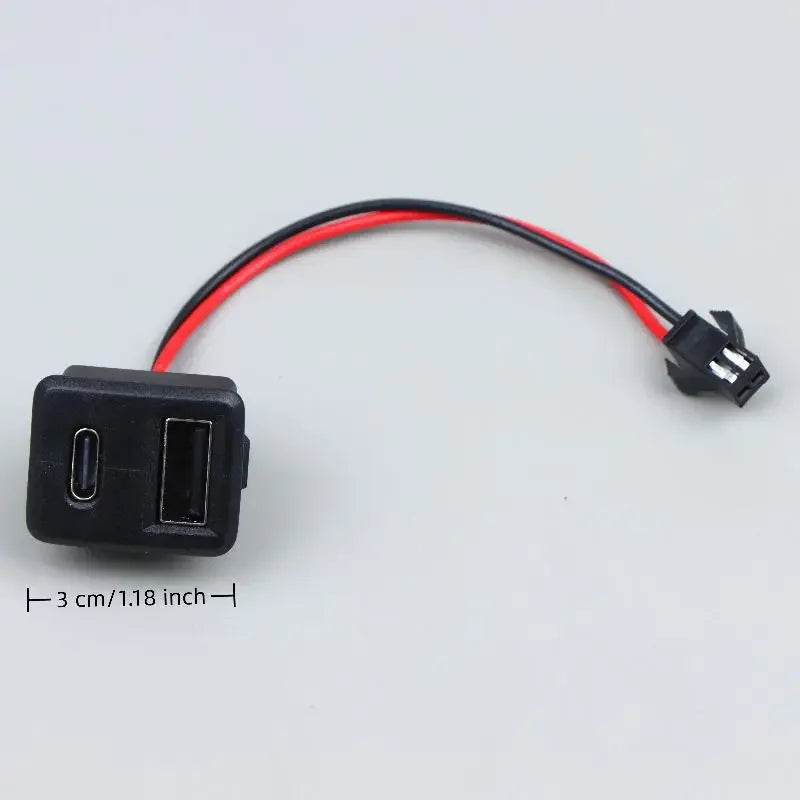 Double Layer USB Type-C Female Socket Connector | 1/2/5 Pack USB Socket Connector PRIMED
