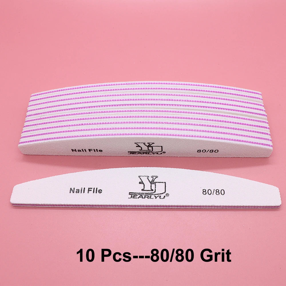 Professional Nail Buffer Files 80–240 Grit | 5/10 Pcs Set