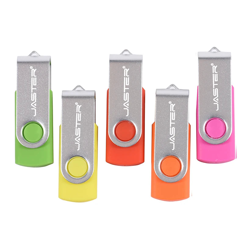 JASTER USB Flash Drive 4GB–128GB Pen Drive + Free Keychain USB Flash Drive PRIMED