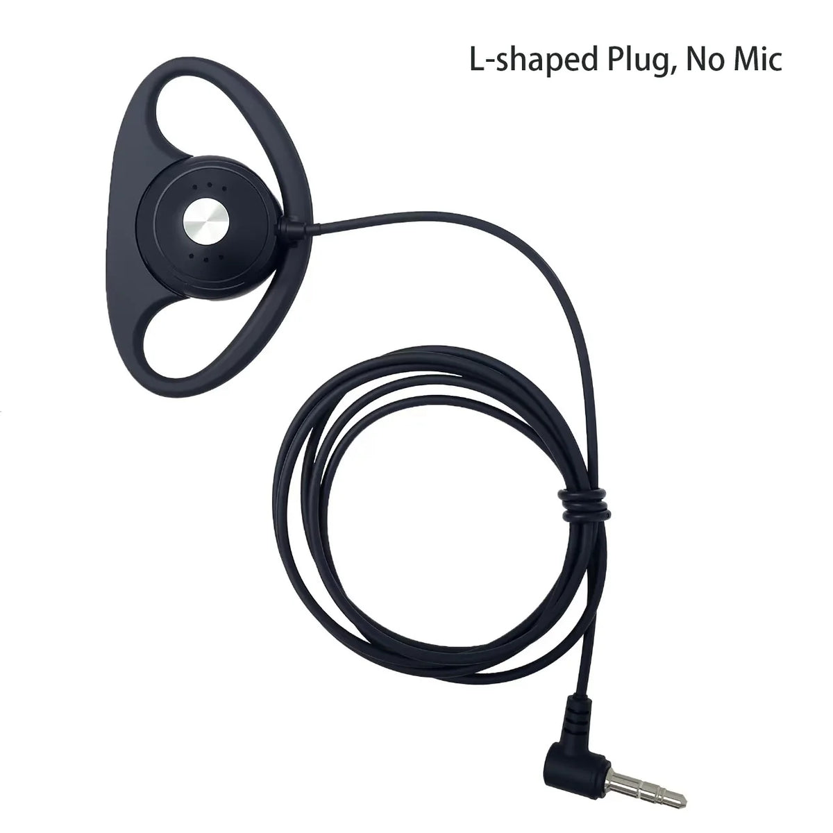 Tour Guide Earhook Headset Mic | Motorola Walkie Talkie Compatible Wired Earhook Headset PRIMED L-No Mic