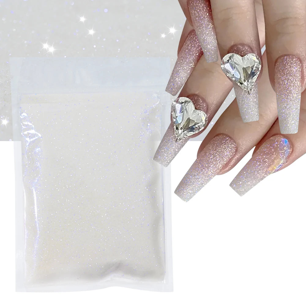 Ultra Fine Holographic Nail Glitter Powder 0.2mm | 5/10g Bulk