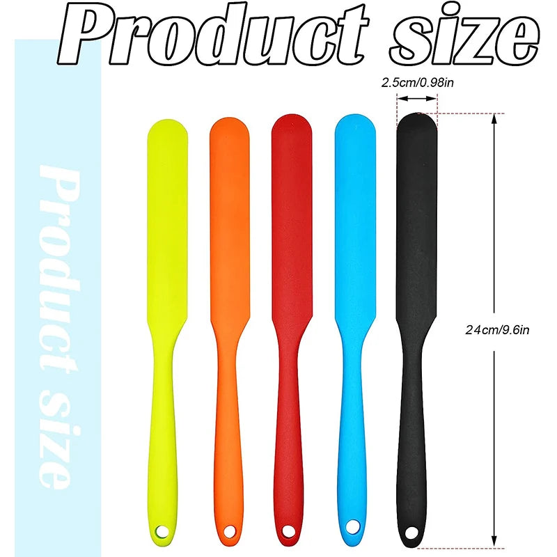LMETJMA Silicone Jar Spatula – Heat Resistant Baking Scraper Silicone Jar Spatula PRIMED