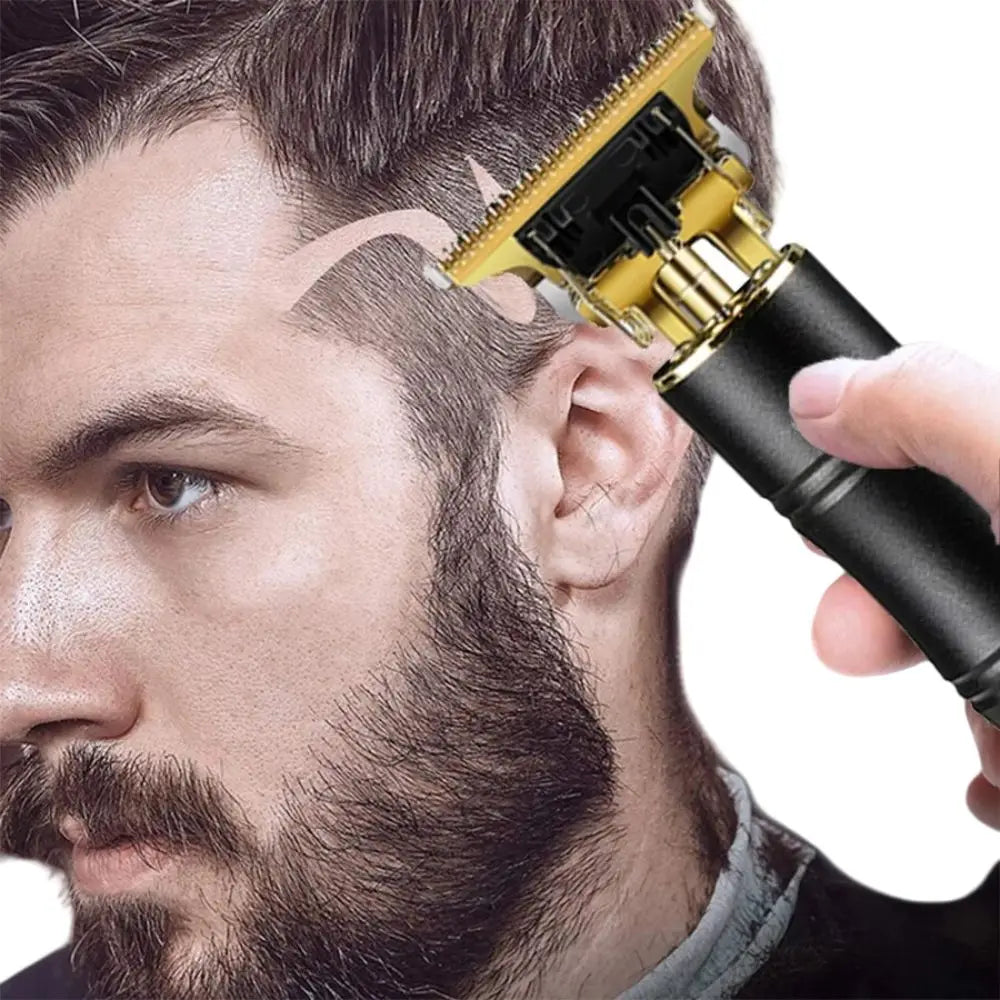 Cordless Professional T-Blade Hair Trimmer – Waterproof Clipper