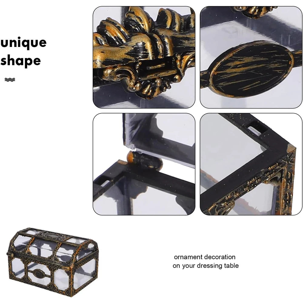 Mini Pirate Treasure Chest Box – Jewelry & Candy Storage Decorative Storage Box PRIMED