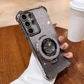 Glitter Shockproof Silicone Case – Samsung Galaxy S & A Series Phone Case Cover PRIMED Silver Galaxy A34 5G