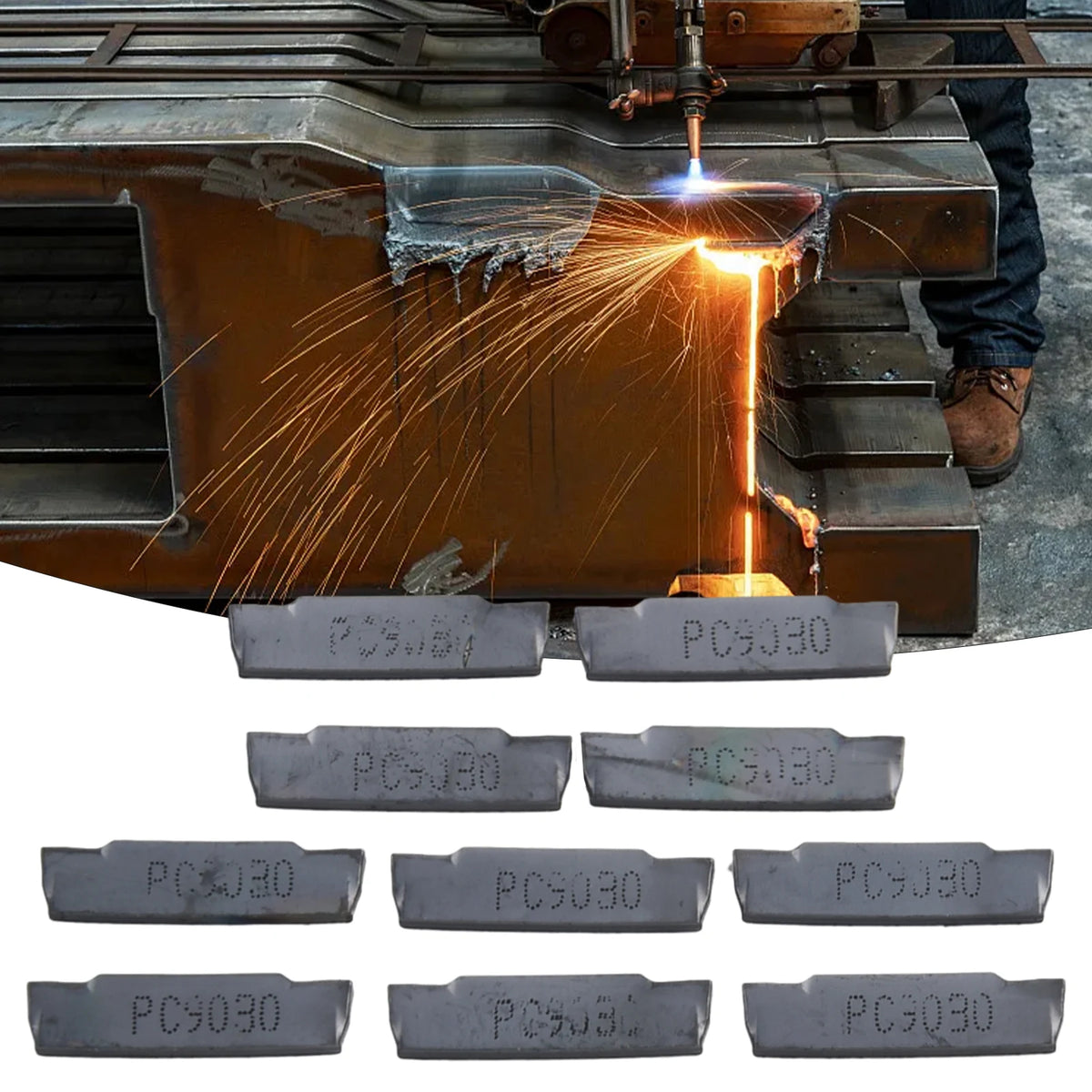 MGMN150-G PC9030 Carbide Grooving Inserts 10pcs | CNC Lathe