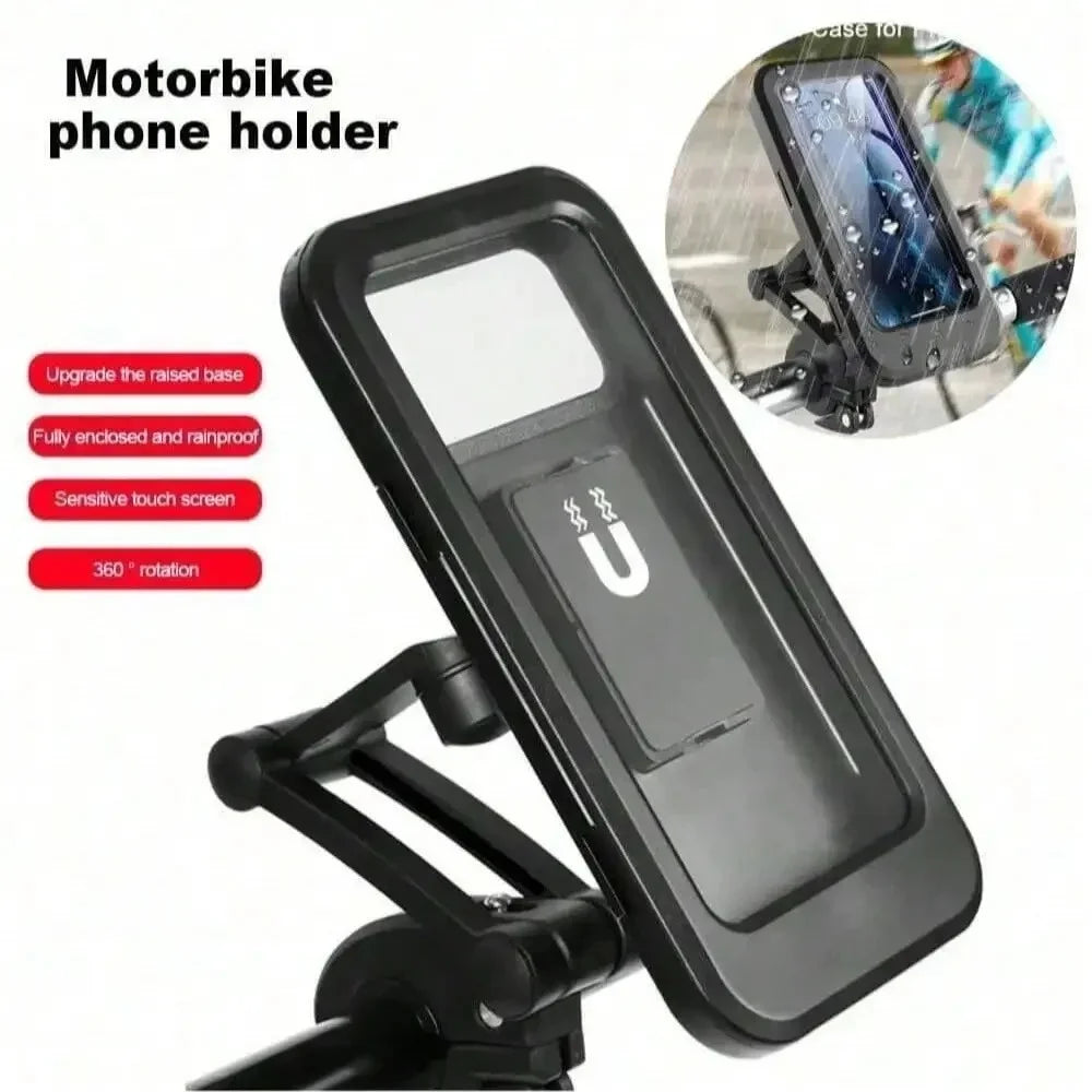 Waterproof Motorcycle Phone Holder – 360° Rotating Bike Mount Motorcycle Phone Mount PRIMED