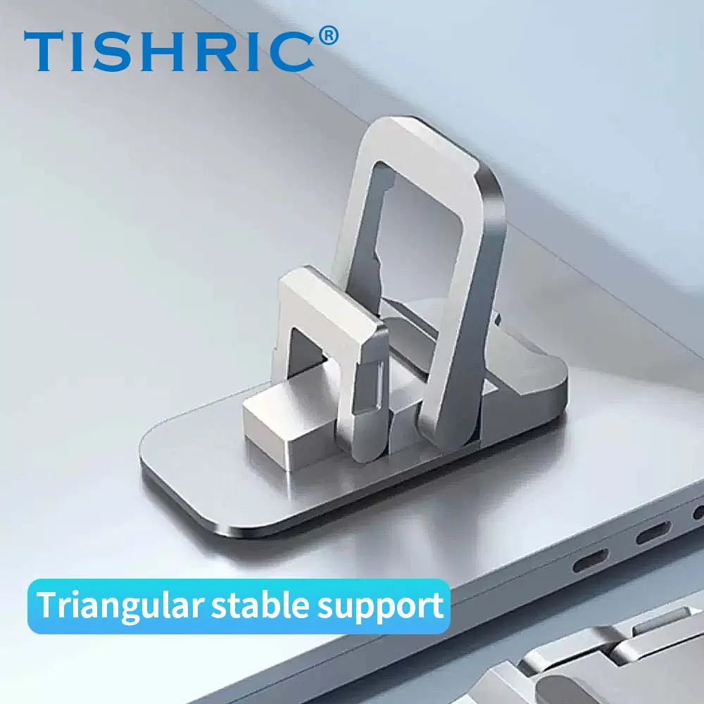 TISHRIC Mini Folding Laptop Stand Legs – Aluminum, Ultra-Thin
