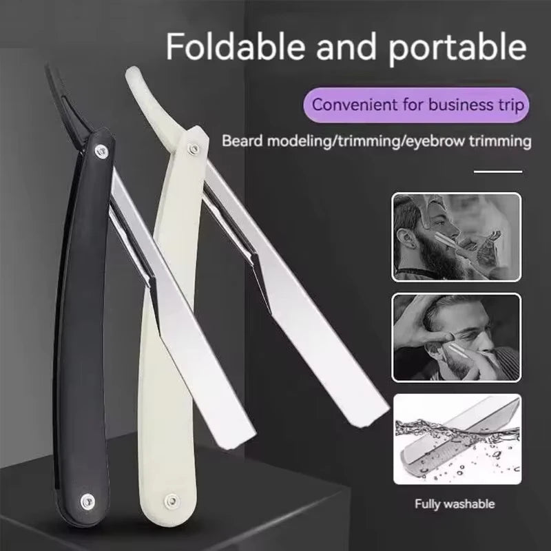 Vintage Folding Straight Razor 25g – Detachable Half-Blade Shaver