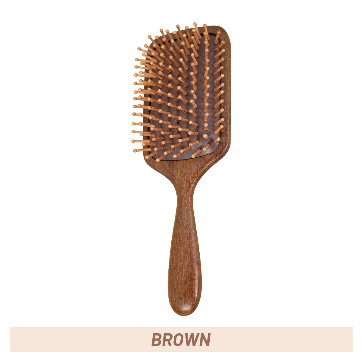Wood Air Cushion Hairbrush – Detangling & Scalp Massage