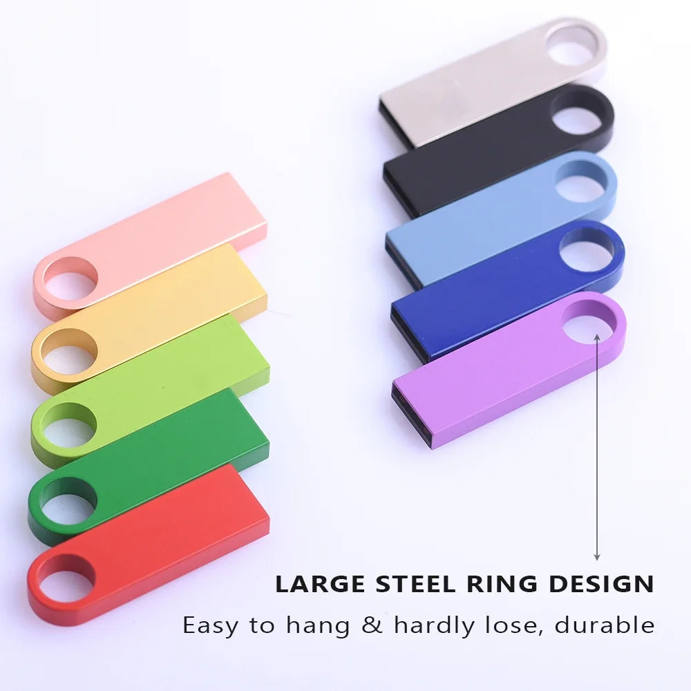 JASTER USB 3.0 Metal Keychain Flash Drive 8GB–128GB USB Flash Drive PRIMED