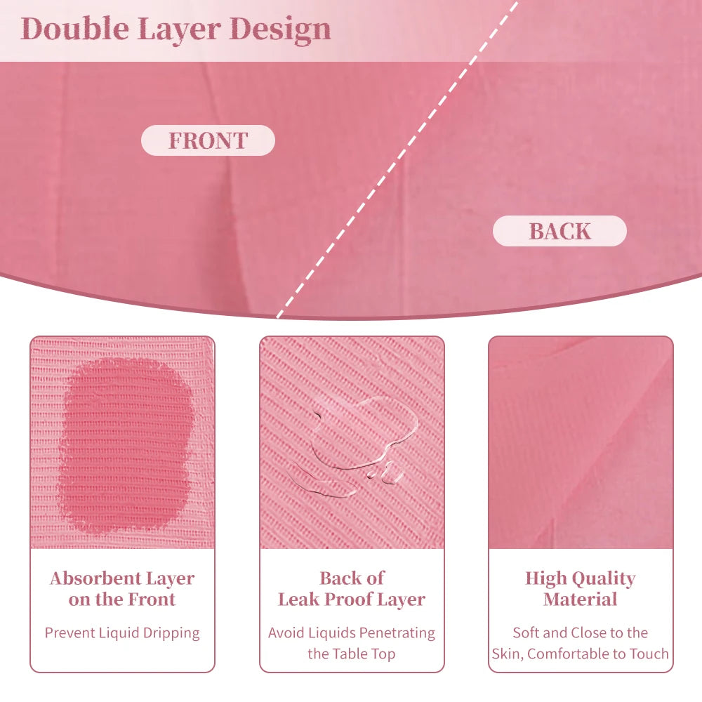 125pcs Disposable Nail Art Table Mats – Waterproof Manicure Pads