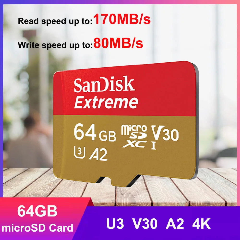 SanDisk Extreme PRO MicroSDXC UHS-I 32GB–256GB | 200MB/s MicroSD Flash Card PRIMED Extreme 64GB