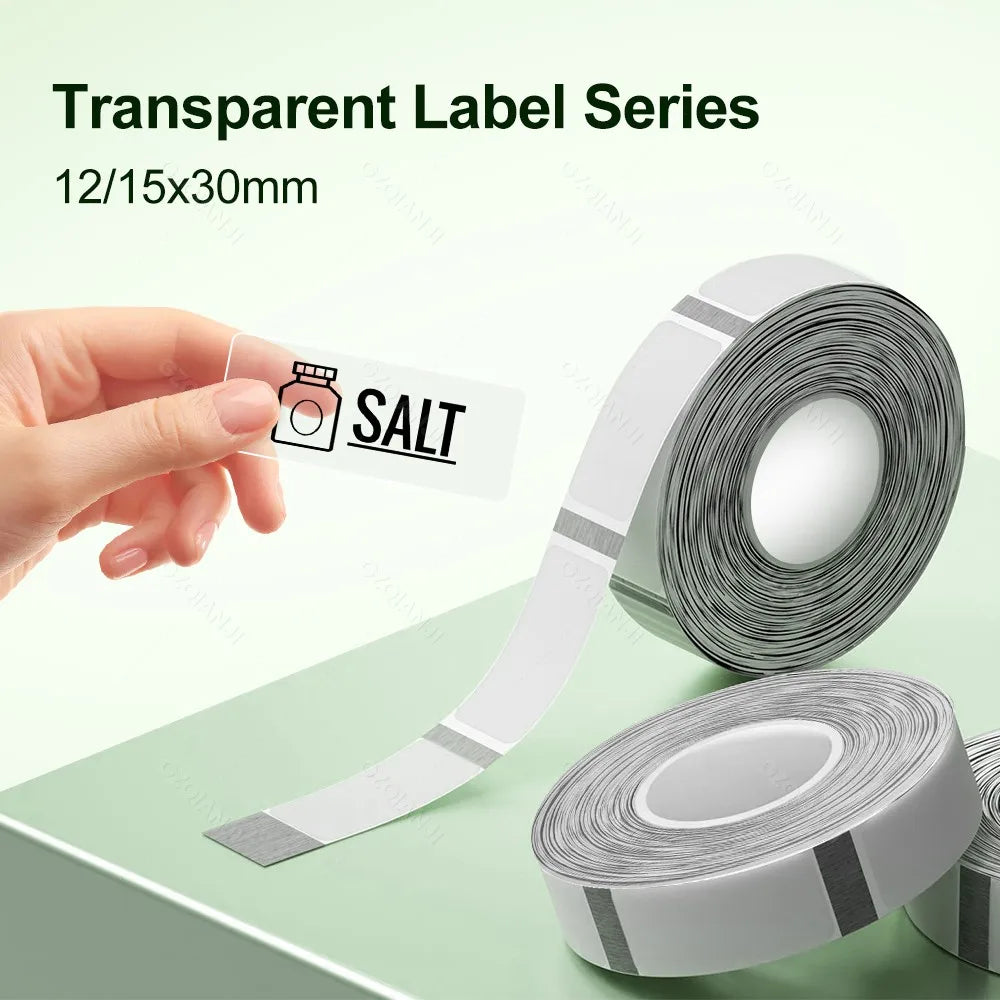 Thermal Label Sticker Roll 12–30mm for Mini Printer P15 D30 P12 Thermal Label Roll PRIMED