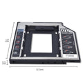 TISHRIC HDD Caddy 9.5mm 12.7mm SATA SSD Hard Drive Enclosure HDD Caddy Enclosure PRIMED 9.5mm China Mainland