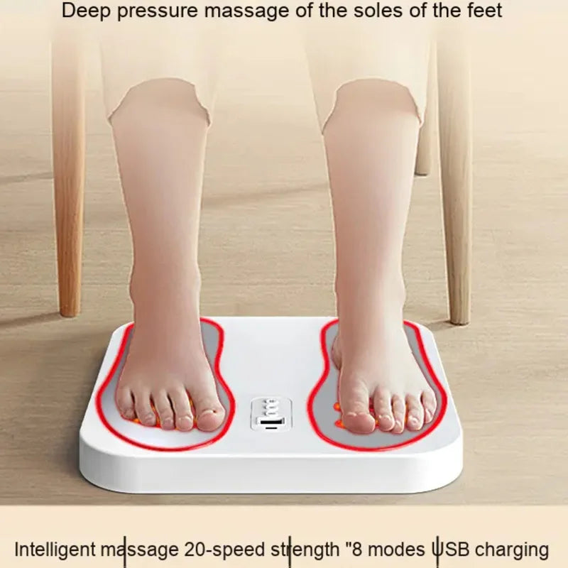 YUKUI Electric Foot Massage Pad – 8 Modes & 20 Levels