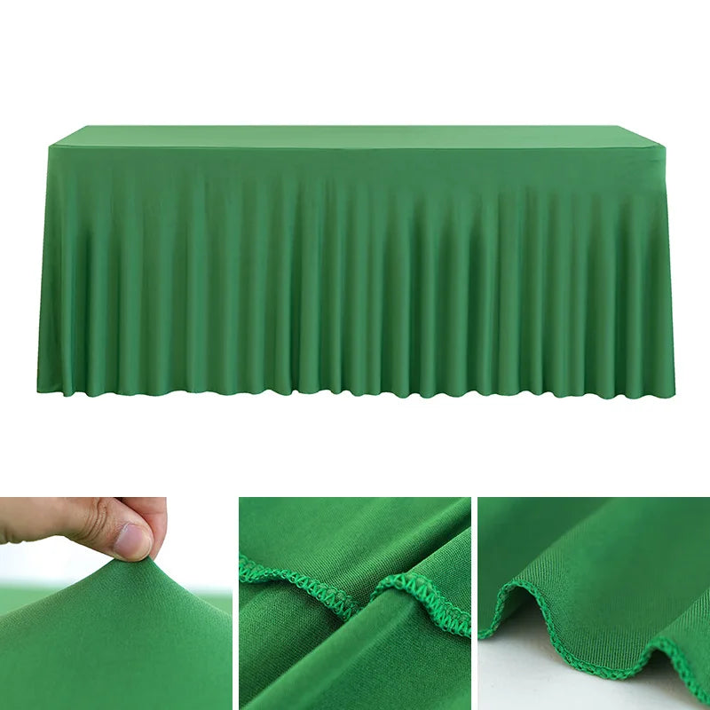 Spandex Rectangle Tablecloth – Waterproof & Washable Table Cover