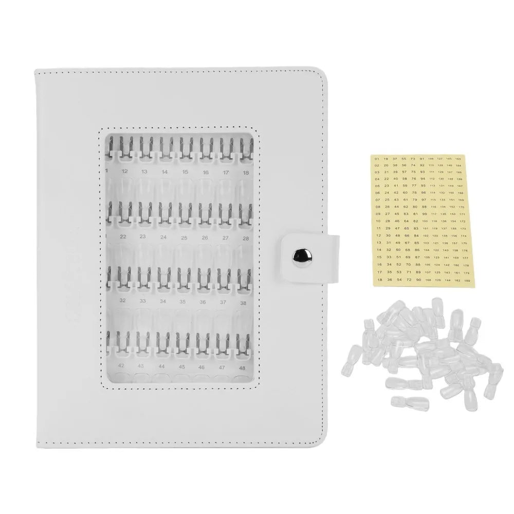 150-Slot Nail Polish Color Display Book – Detachable Shade Guide