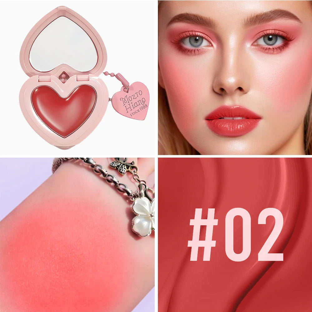 SAM SUGAR Heart Cream Blush – Lip & Cheek, Waterproof