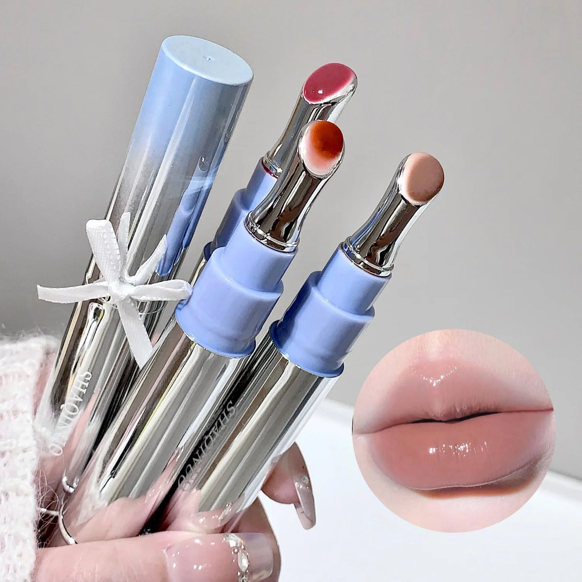 SHAQINUO Mirror Jelly Lip Gloss – Hydrating Glass Finish
