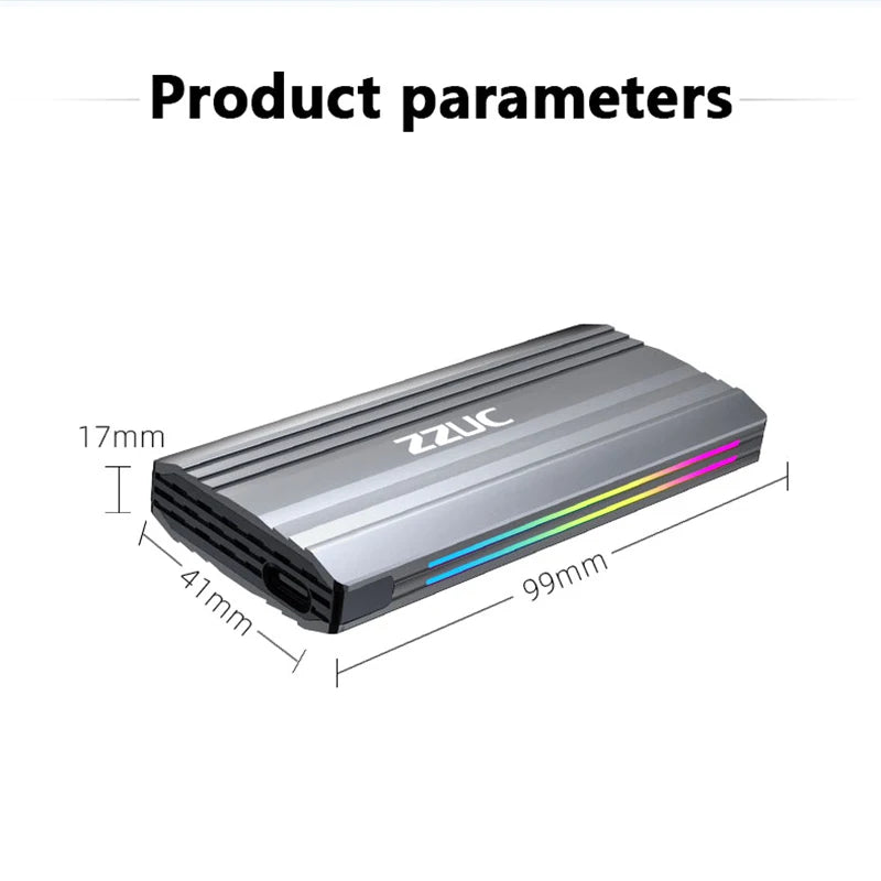 UTHAI M18 M.2 NVMe/SATA SSD Enclosure USB-C 10Gbps | Up to 8TB