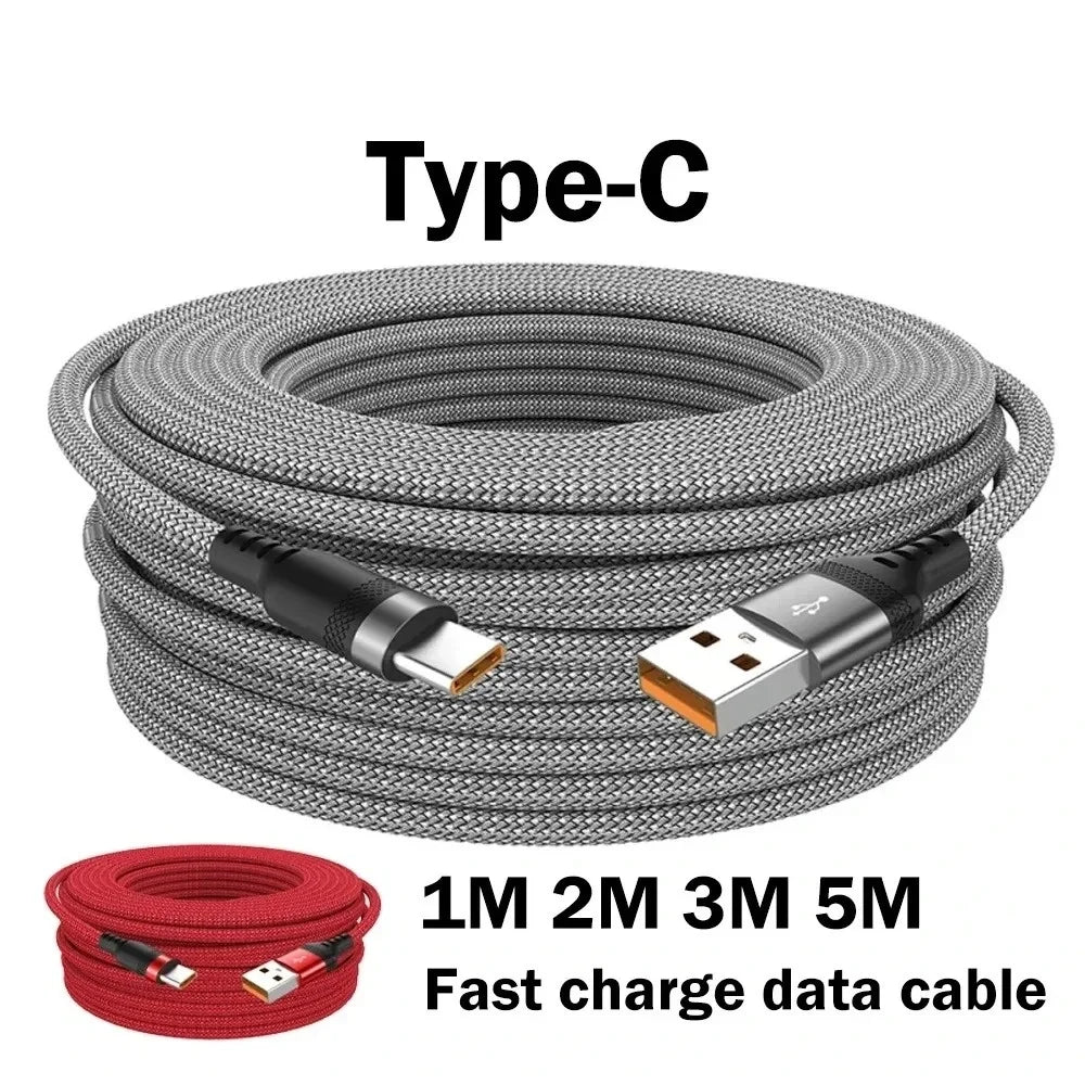 6A USB-C Fast Charging Cable Braided 1m 2m 3m 5m – PS5 Switch USB-C Charging Cable PRIMED
