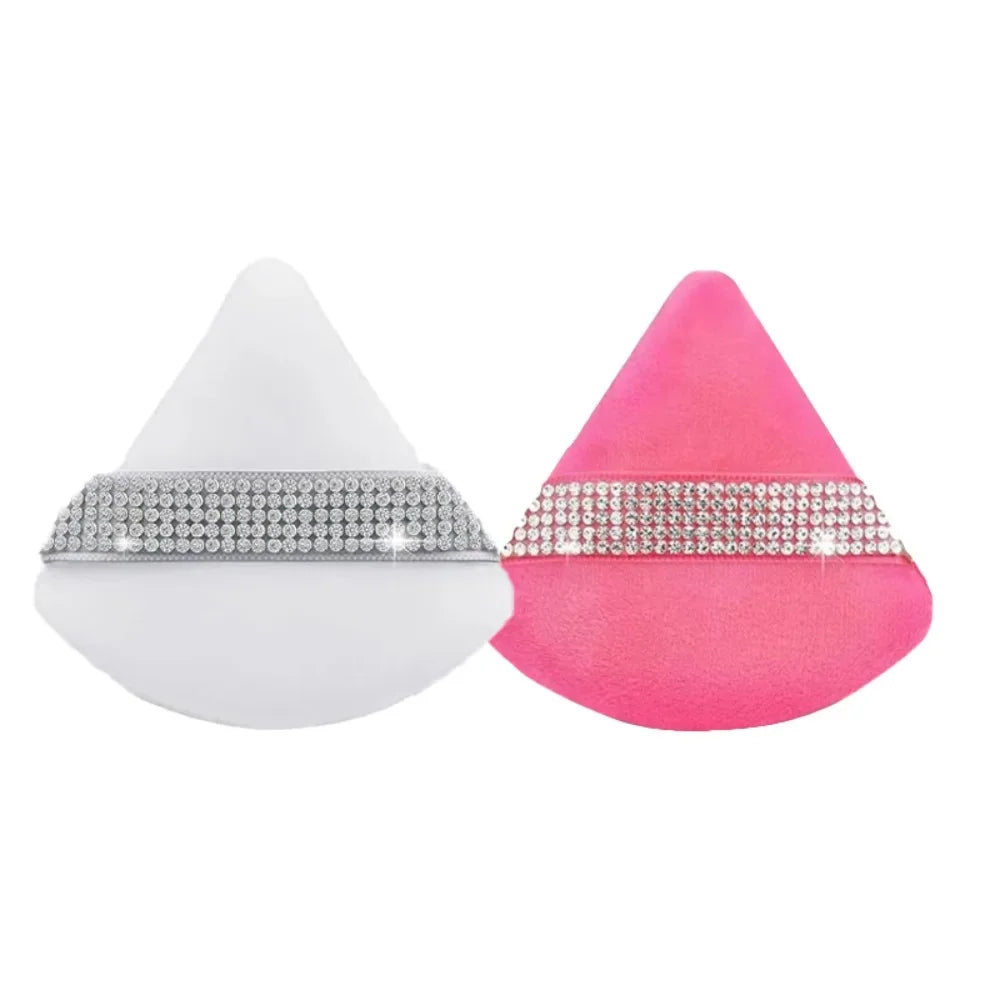 Triangle Crystal Velvet Setting Powder Puff – Diamond Ribbon