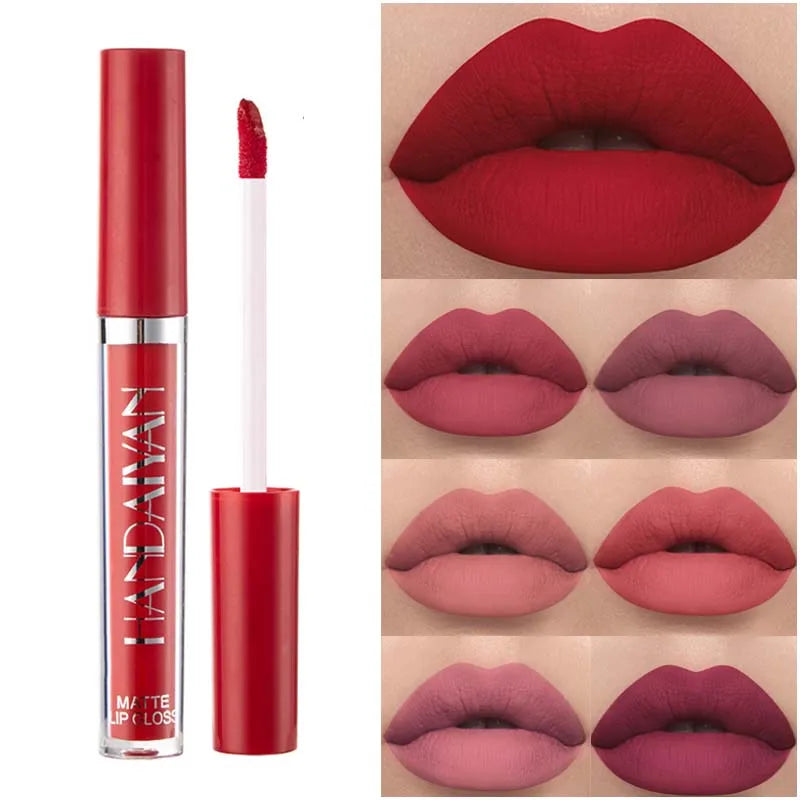 Handaiyan 12-Color Matte Liquid Lipstick – Waterproof Lip Tint Liquid Lipstick PRIMED