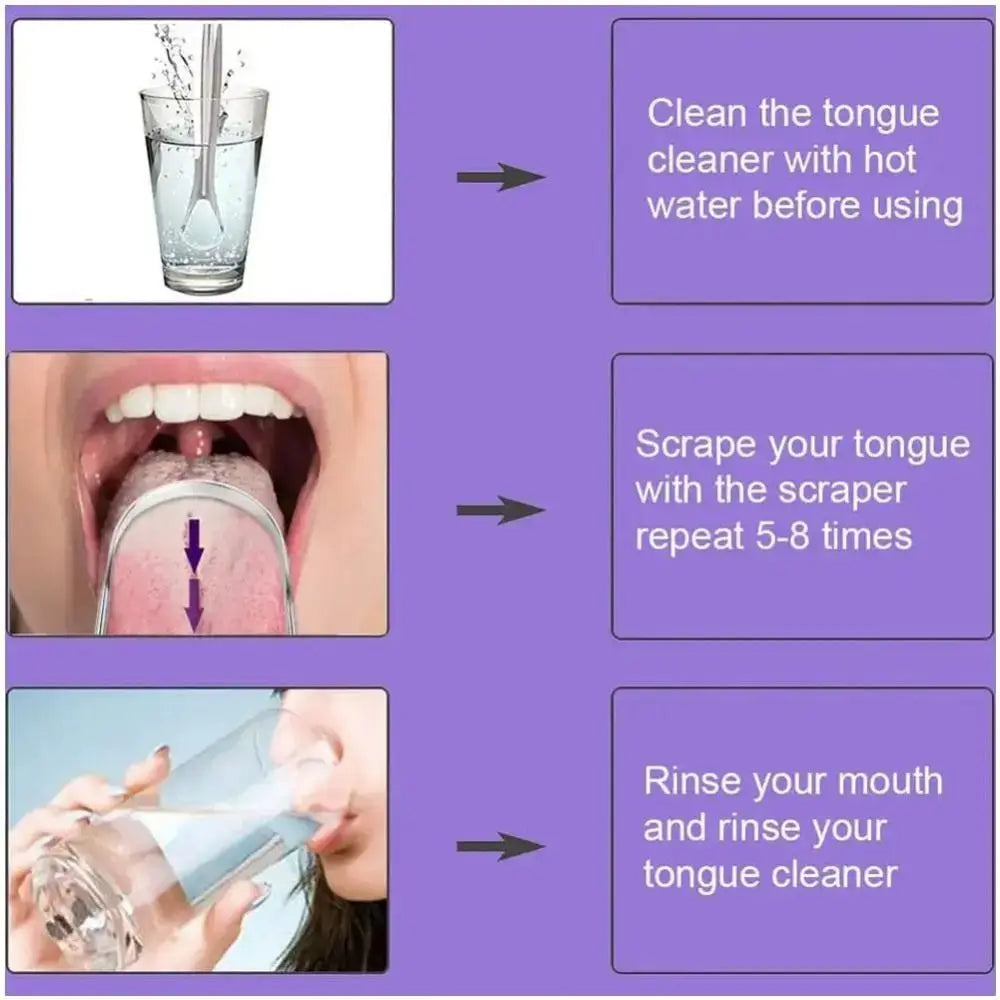 Stainless Steel Tongue Scraper – Fresh Breath Oral Care