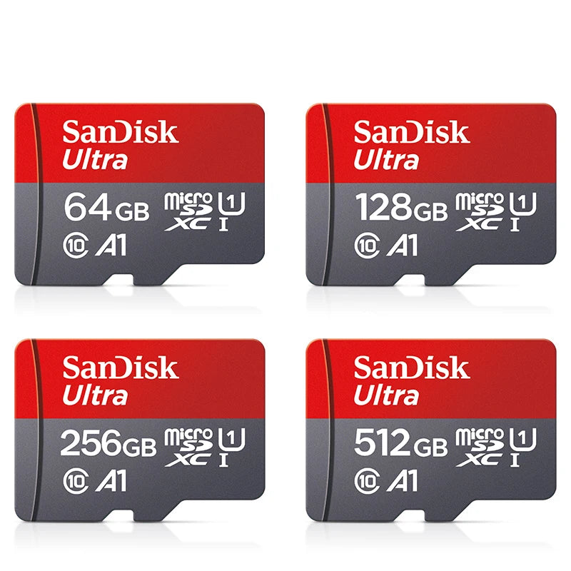 SanDisk Micro SD Card 32–256GB Class 10 UHS-1 + Card Reader Micro SD Card PRIMED