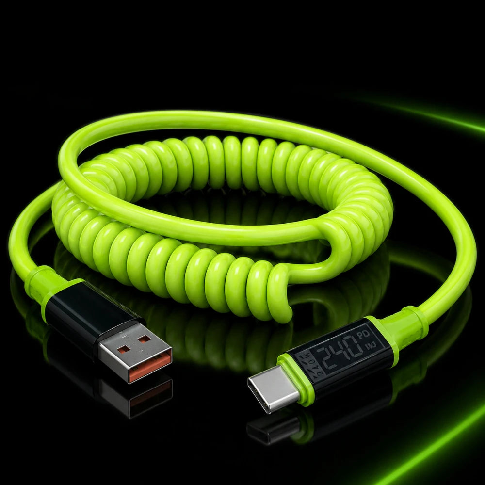 USB-C Fast Charging Cable 240W Nylon Braided | 1m & 2m USB-C Charging Cable PRIMED