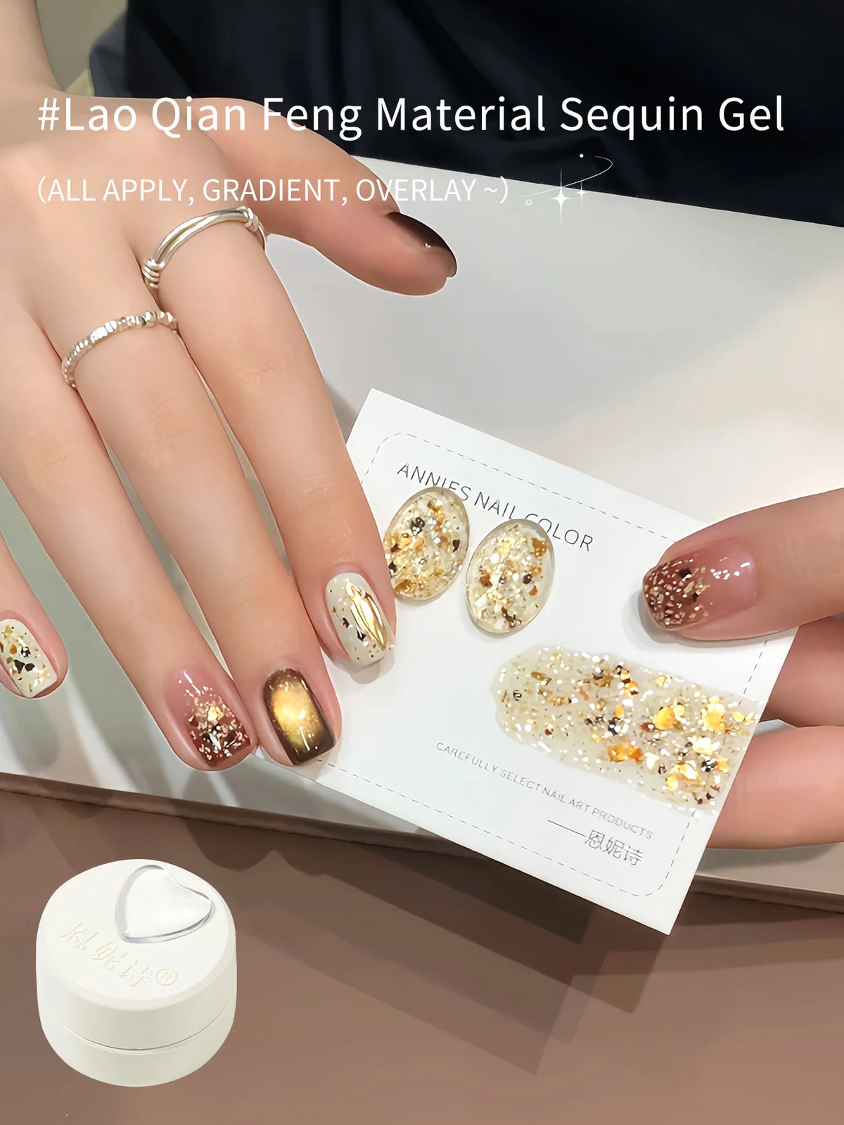 Luxury Gold Glitter Gel Nail Polish – Diamond Shimmer 5g