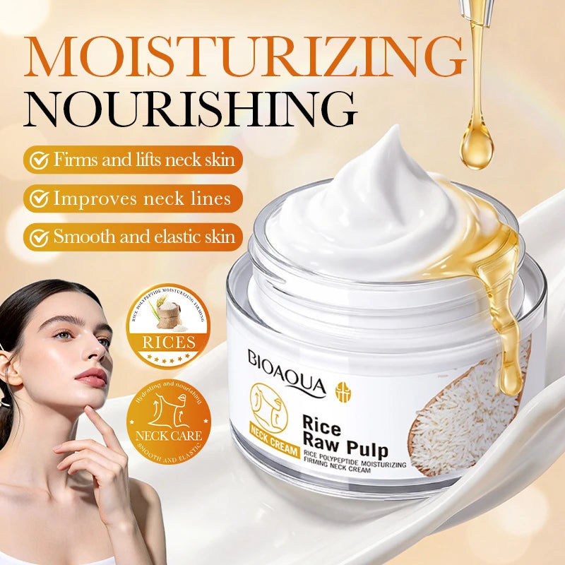 Rice Raw Pulp Moisturizing Skincare Set – Ampoule & Cream