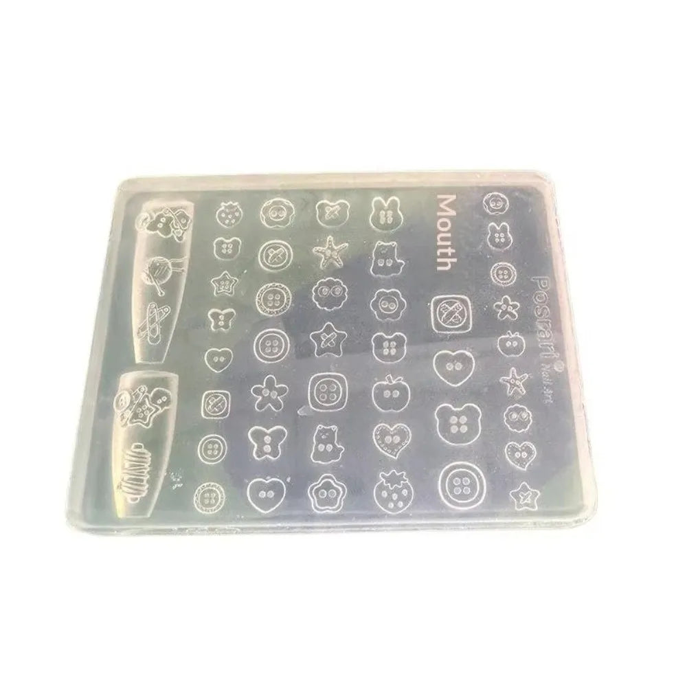 3D Silicone Nail Art Charm Mold – Flexible & Reusable Nail Art Mold PRIMED
