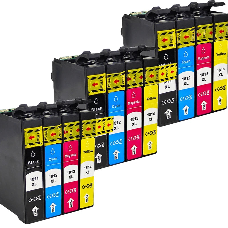 T1811 Compatible Ink Cartridges for Epson XP-225 XP-322 XP-425 Ink Cartridge Set PRIMED