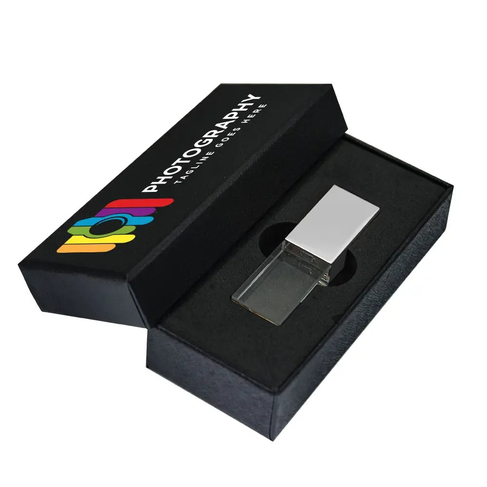 10-Pack Crystal USB 3.0 Flash Drive 8–128GB | Custom Logo USB Flash Drive PRIMED