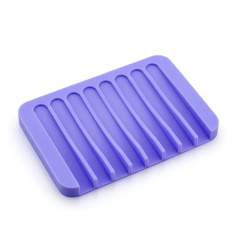 Silicone Sponge & Soap Holder – Self-Draining Waterfall Dish