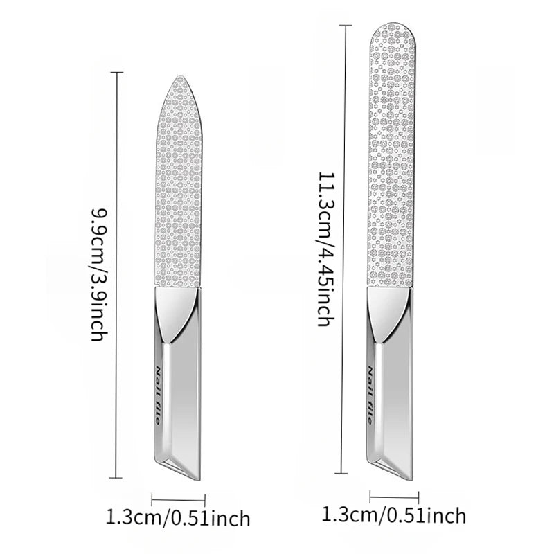 Stainless Steel Double-Sided Nail File & Buffer | Ouriner Nail File PRIMED