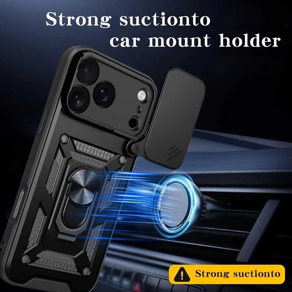 Slide Camera Kickstand Case for iPhone 17/16/15/14/13/12/11 Phone Kickstand Case PRIMED