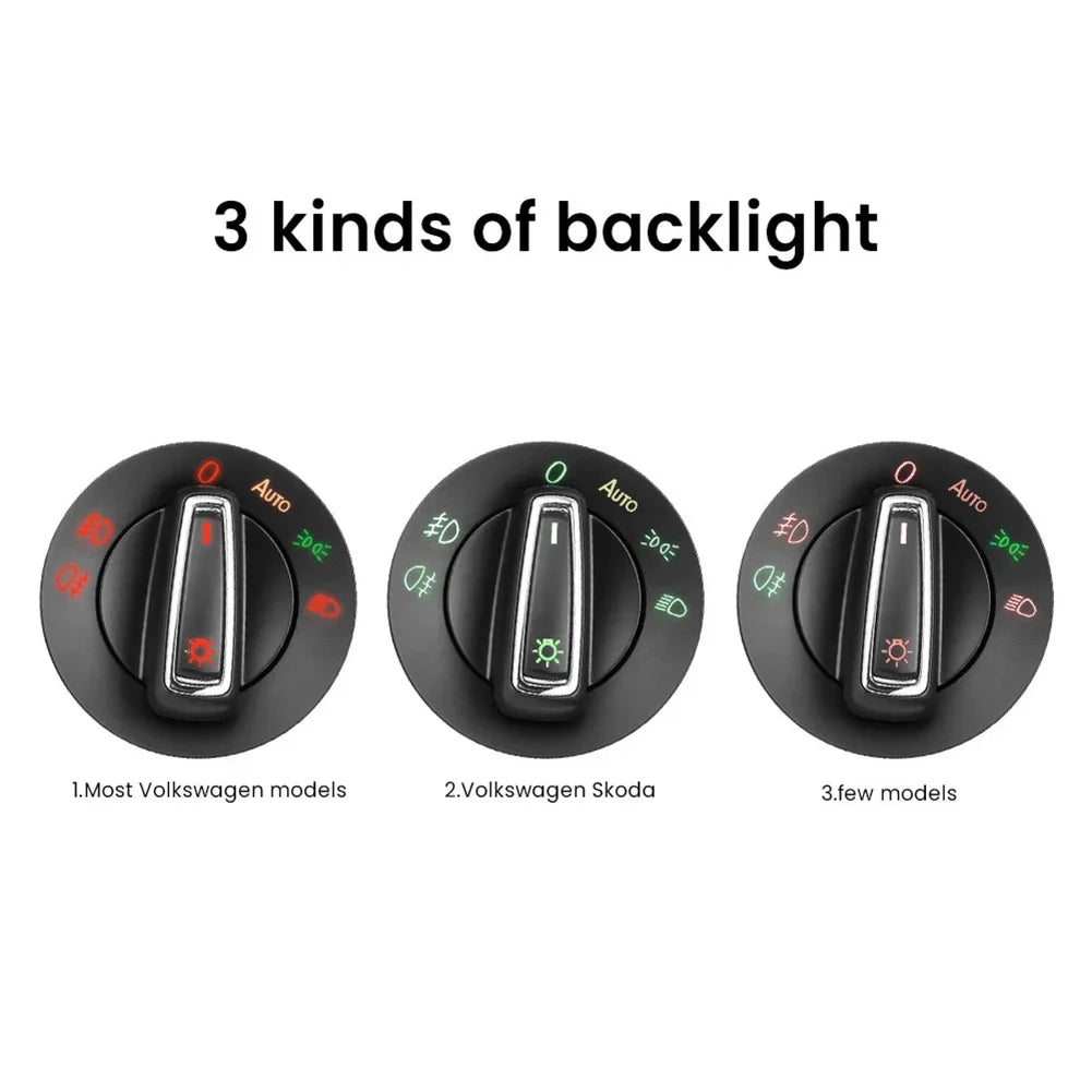 VW Golf MK5 MK6 & Jetta Headlight Control Switch | Light Sensor Headlight Control Switch PRIMED