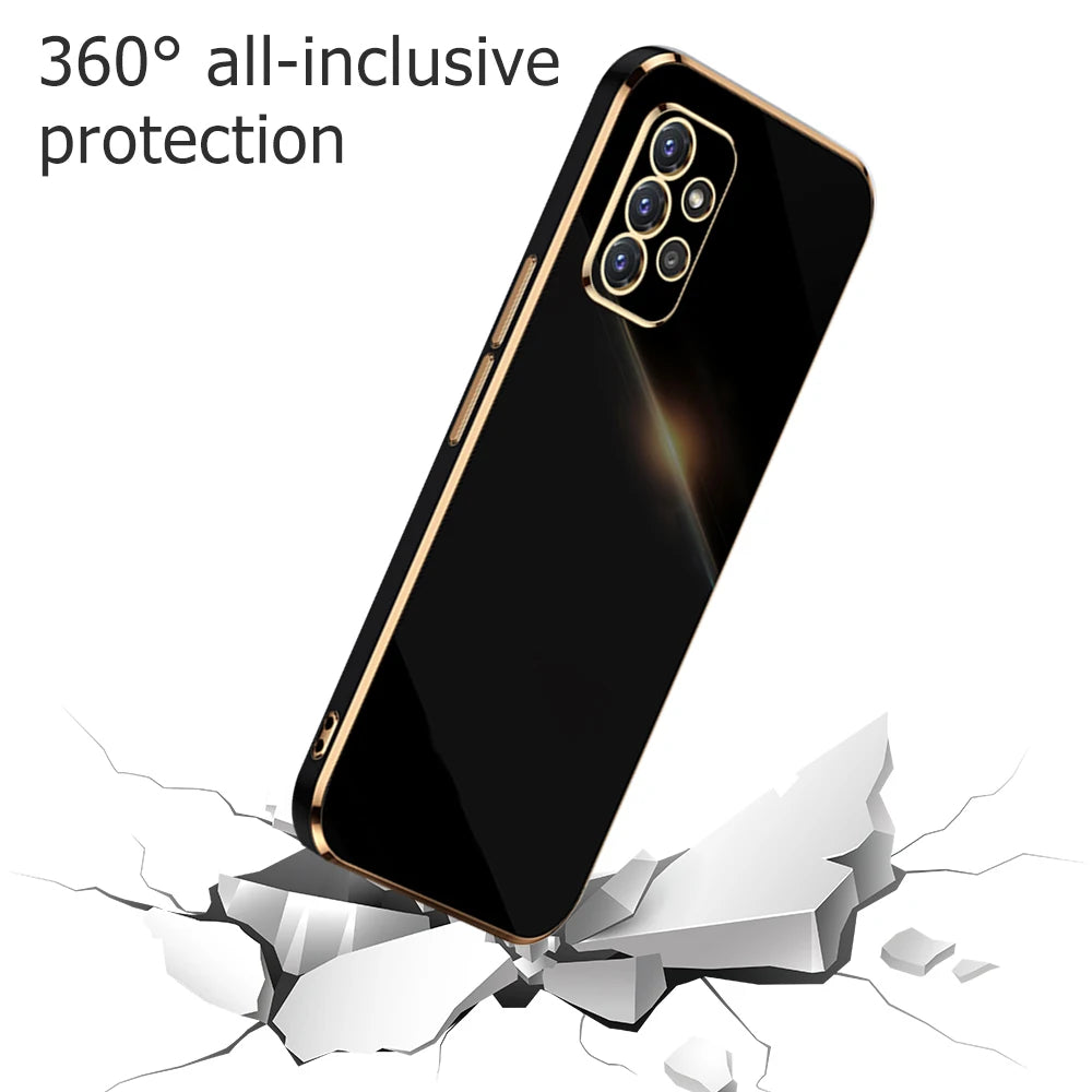 Luxury Plating Silicone Case for Samsung Galaxy A Series Silicone Phone Case PRIMED