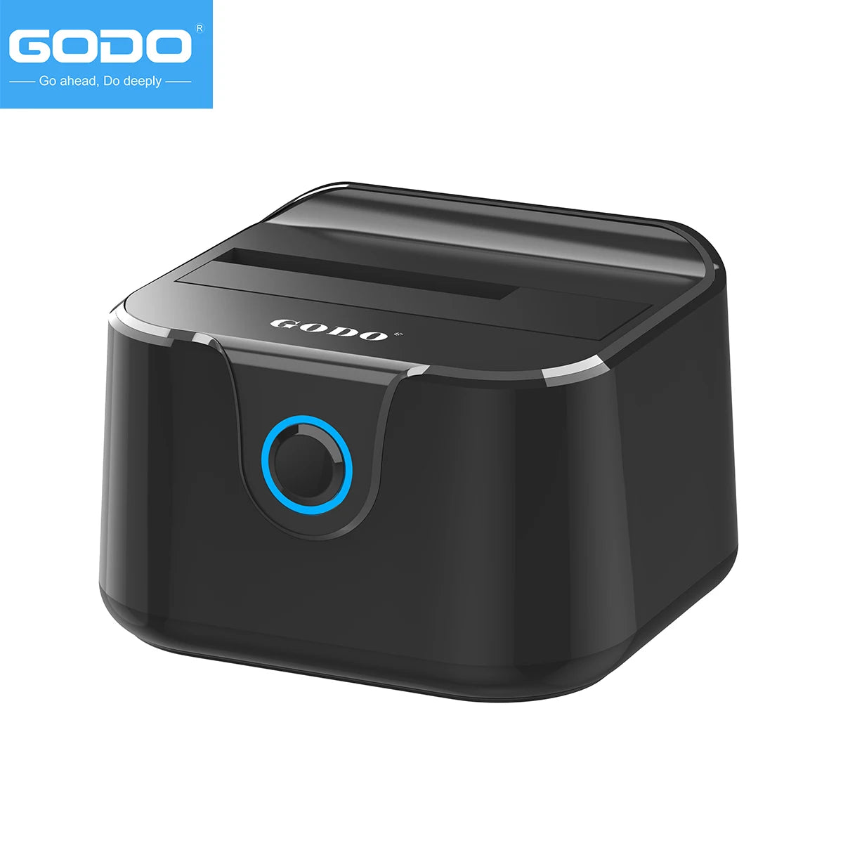 GODO Single Bay USB 3.0 HDD Dock – 2.5/3.5" SATA, 20TB HDD Docking Station PRIMED