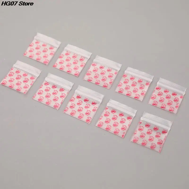 100Pcs Mini Ziplock Bags 22x33mm – Clear Resealable Pouches