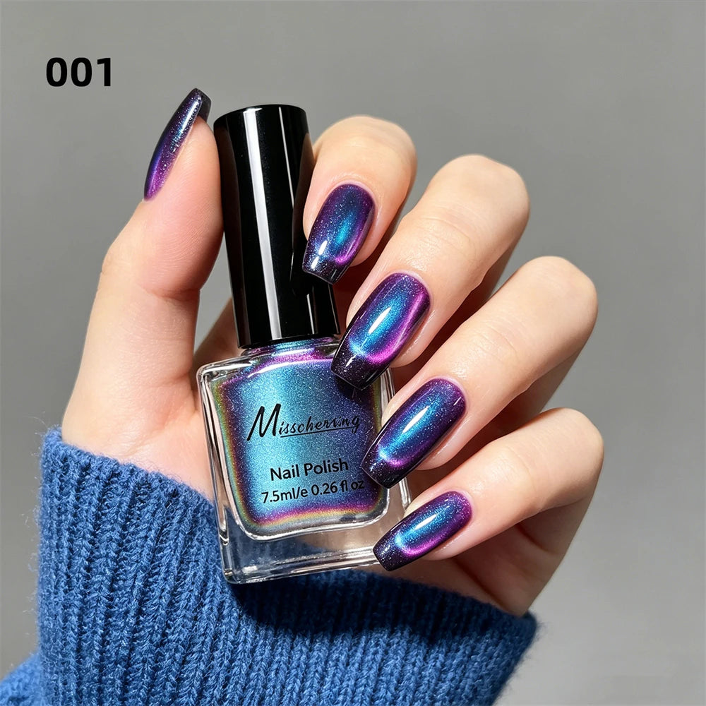 9D Cat Eye Magnetic Nail Polish – No UV Lamp, Quick Dry Magnetic Nail Polish PRIMED 01