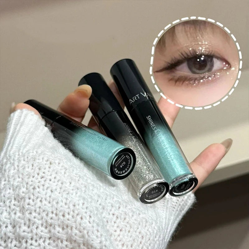 Waterproof Liquid Glitter Eyeshadow Highlighter – Long-Lasting