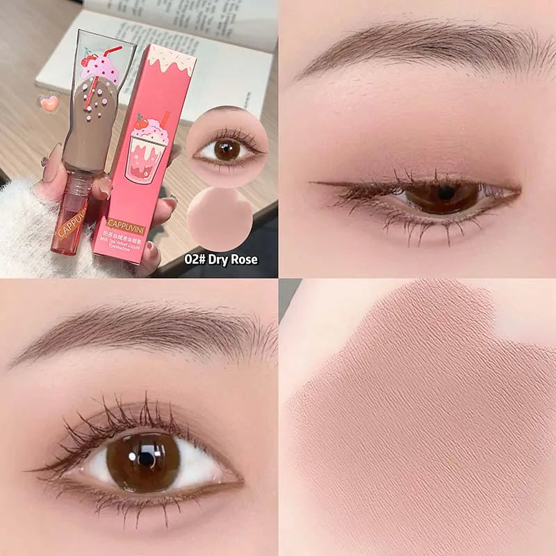Cappuvini Matte Liquid Eyeshadow Cream – Milk Tea Shades Liquid Eyeshadow PRIMED 02